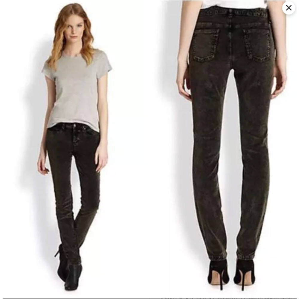 Eileen Fisher Bronze Velvet Skinny Jeans Women's Size 14 NWT